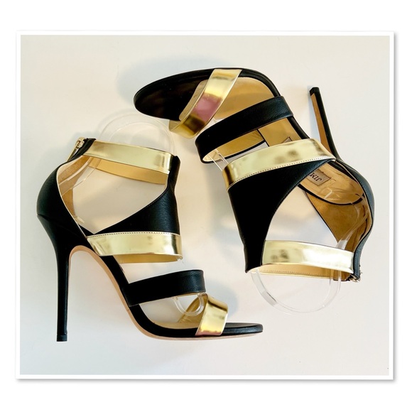 Jimmy Choo Besso Mixed Sandals - Picture 4 of 12